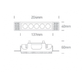 12W LED užglaistomas...