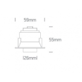 6W LED įleidžiamas...