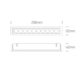 24W LED įleidžiamas...