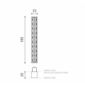 14W šviestuvas į magnetines...