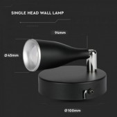 4,5W LED sieninis...