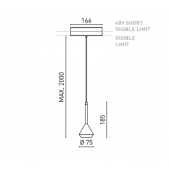 6,5W pakabinamas šviestuvas...