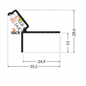 LED juostos profilis GLOW12...