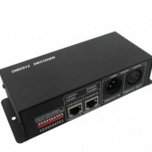DMX512 dekoderis, 12A, 12-24V