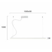 48W LED pakabinamas...