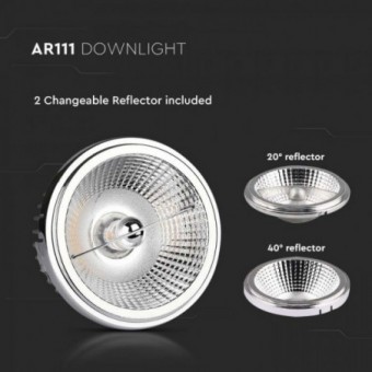 20W LED lemputė, AR111,...