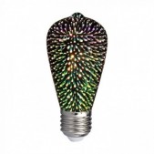3W LED 3D lemputė, ST64,...