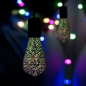 3W LED 3D lemputė, ST64,...