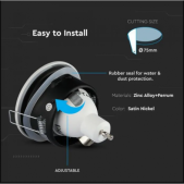 GU10 lemputės rėmelis...