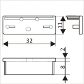 LED juostos profilio WIDE24...