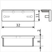LED juostos profilio WIDE24...
