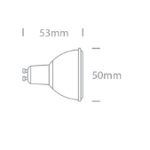 6W LED COB lemputė, GU10,...
