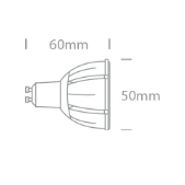 7W LED COB lemputė, GU10,...