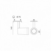 Įleidžiamas šviestuvas NUUK...