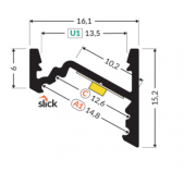 LED juostos kampinis...