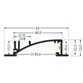 LED juostos profilis FLAT8...