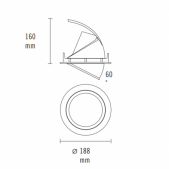 12W LED įleidžiamas...