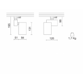 34,3W LED akcentinis...