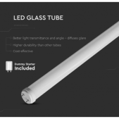18W LED lempa T8, 120cm, 4000K
