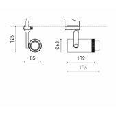 10,4W akcentinis šviestuvas...