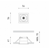 2,1W LED įleidžiamas...