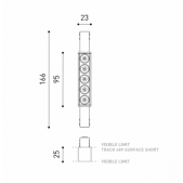 7W šviestuvas į magnetines...