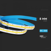 10W/m LED COB juosta, 24V,...
