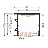 LED juostos profilis...
