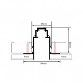 Užglaistomas magnetinės...