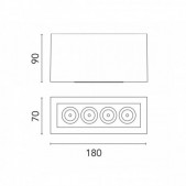 11W LED paviršinis...