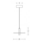 7W LED pakabinamas...