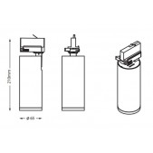 15W LED šviestuvas į 3...