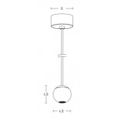 4.5W LED pakabinamas...