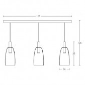 3x5W LED pakabinamas...