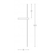 12W LED sieninis...