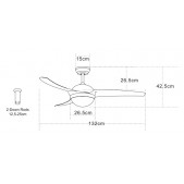 Ventiliatorius su 18W LED...