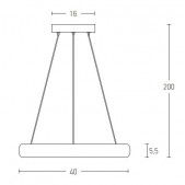 30W LED pakabinamas...