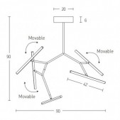 49W LED pakabinamas lubų...