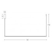 20W LED pakabinamas...