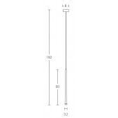 7W LED pakabinamas...