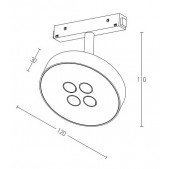 12W LED šviestuvas į...