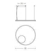 42W LED pakabinamas...