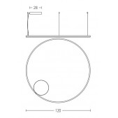 84W LED pakabinamas...