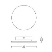 9.2W LED sieninis...