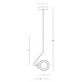 7W LED pakabinamas...