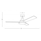 Ventiliatorius su 22W LED...