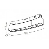 8W LED šviestuvas į lenktus...