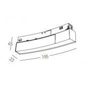 8W LED šviestuvas į lenktus...