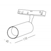 8W LED šviestuvas į...