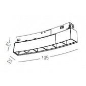 8W LED šviestuvas į lenktus...